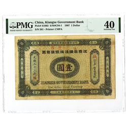 Kiangse Government Bank, 1907 Dollar Issue Banknote.