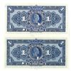 Image 2 : Banco de la Republica. 1944 & 1950. Lot of 2 Specimen Notes.