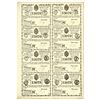 Image 1 : Isla De Cuba, 1841 Uncut Sheet of 8 I/U Lottery tickets