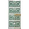 Image 2 : Ethiopia. State Bank of Ethiopia, ca.1945 Uncut Specimen/Proof Banknote Sheet of 4.