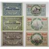 Image 1 : Gie§en & Glauchau Amtshauptmannschaft. 1918. Lot of 6 Issued Notgeld Notes.