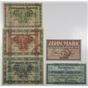 Image 1 : Heidelberg & Hirschberg. 1918. Lot of 5 Issued Notgeld Notes.