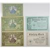 Image 1 : Knurow Kšnigliche Berginspektion & Kirchheim u. Teck. 1918. Lot of 5 Issued Notgeld Notes.