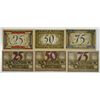 Image 1 : Sparkasse Twistringen German Notgeld, 1921, Issued Banknote Group of 6.