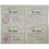 Image 1 : Hirsingen i. Els (Hirsingue, France today). 1914. Lot of 4 Issued Notgeld Emergency Notes.