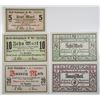 Image 1 : Kšnigsberg i. Pr. & Freiburg im Breisgau. 1918. Lot of 5 Issued Notgeld Notes.