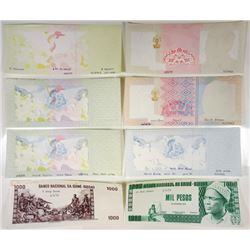 Banque Centrale da Guine-Bissau. 1978. Group of 8 Progressive Proof Notes.