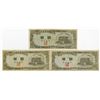 Image 1 : Bank of Korea. 1953. Trio of Issued Banknotes.