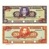 Image 1 : Banco Central de Nicaragua. 1968. Lot of 2 Specimen Notes.