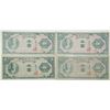 Image 1 : Bank of Korea. 1950. Lot of 4 Issued Notes.