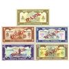 Image 2 : National Bank of Ukraine. 1992 (1996). Lot of 5 Specimen Notes.