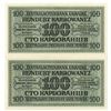 Image 2 : Zentralnotenbank Ukraine. 1942. Lot of 2 Issued Notes.