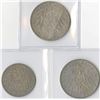 Image 2 : Germany, Bavaria 3 Mark, 1908D & 1912D, and 2 Mark, 1904D, Silver, KM#996 and KM#913, VF - XF Trio.