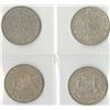 Image 2 : Germany, Hamburg, 1909J; 1911J; 1913J; and, 1914J, 3 Mark Quartet, Silver, KM#620, Choice VF to Choi