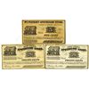 Image 1 : Mount Pleasant Apothecary Store, 1863 Obsolete Scrip Note Trio.