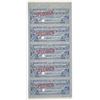 Image 1 : Pennsylvania Railroad Co. Western Lines, ca.1900-1920 Specimen Meal & Lodging Scrip Note Sheet of 5 