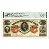 Image 1 : Virginia Treasury Note, 1862 $100 Low Serial Number Obsolete Banknote.
