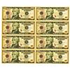 Image 1 : U.S., F.R.N., $10, Series 2004A, Uncut Sheet of 8 Low Serial Number Replacement Notes.