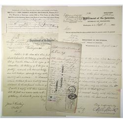 Department of the Interior, Bureau of Pensions 1890s Civil War Related Pension Documents