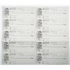 Image 1 : Connecticut Arms Co. 1860s 2 U/U Uncut Sheets of 5 Checks.
