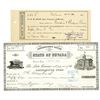 Image 1 : Nevada State Treasury, 1897 & 1901 Issued Warrant Pair