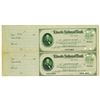 Image 1 : Lincoln National Bank, 1920's Specimen Uncut Check Pair
