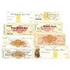 Image 1 : New York, Maryland and Virginia Checks with Imprinted RN-C and RN-B Revenues in Various colors, ca.1