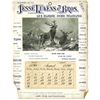 Image 1 : T.A. Bradley Calendar. Jesse Lukens & Bros. 1890 partial year pad.