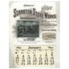 Image 1 : T.A. Bradley Calendar. Scranton Stove Works. 1897 Full Year Calendar Monthly pad.