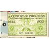 Image 2 : International Exposition in Chicago, "Century of Progress" 1933 Combination Book of Souvenir Tickets