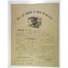 Image 1 : Civil War 1865 Union Army Discharge Paper for Young Sailor