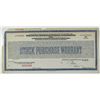 Image 1 : Piedmont Hydroelectric Co. 1926 Specimen Stock Purchase Warrant