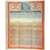 Image 1 : Banco Mexicano De Comercio E Industria, 1909 Specimen Share Certificate Rarity