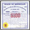 Image 1 : Owosso Woolen Manufacturing Co., of Owosso City, 1868 I/U Bond Certificate.