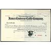 Image 1 : James Converse Cattle Company, ca.1890's Specimen Stock Certificate.
