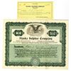 Image 1 : Alaska Sulphur Co., 1921 I/U Stock Certificate and Interim Receipt Pair