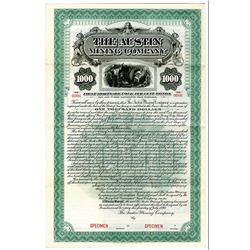 Austin Mining Co., 1898 Specimen Bond