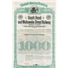 Image 1 : South Bend & Mishawaka Street Railway Co., 1885, $1000 Specimen Bond Rarity