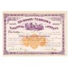 Image 1 : Atchison and Nebraska Railroad Co. 1872 I/C Stock Certificate with Imprinted Revenue RN-U1.