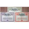 Image 1 : New York Central Lines, 1912 and 1913 Specimen Bond Trio
