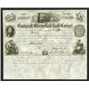 Image 1 : Cincinnati and Chicago Rail Road Co., 1855 I/U Stock Certificate.