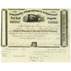 Image 1 : Cincinnati, Wilmington & Zanesville Rail Road Co., 1862 I/U Stock Certificate