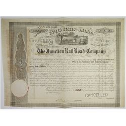 Junction Rail Road Co., 1852 I/C Bond