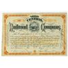 Image 1 : Ohio Central Railroad Co. 1882 I/U Stock Certificate