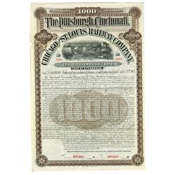 Pittsburgh, Cincinnati, Chicago and St. Louis Railway Co., 1903 Specimen Bond.