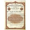Image 1 : Charleston & Savannah Railway Co., 1886 Specimen Registered Bond.