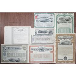 Group of 7 Railroad Stocks and Bonds