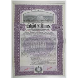 City of St. Louis 1908 Specimen Bond