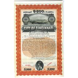 City of Cincinnati, 1903 Specimen Bond