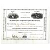 Image 1 : Wilkes-Barre and Providence Plank Road Co., 1853 I/U Stock Certificate.